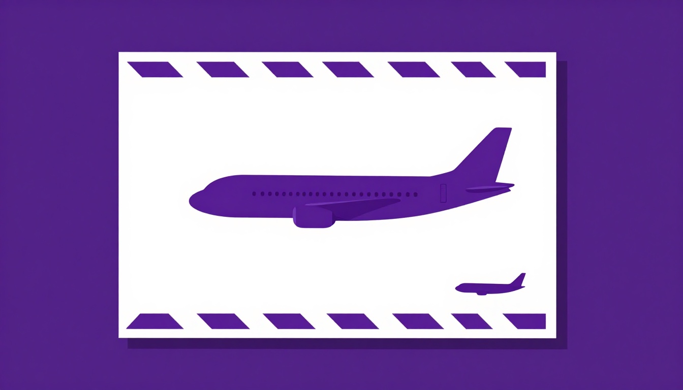 Envelope de correio aéreo com motivo de avião em trânsito, sugerindo envio internacional dos Estados Unidos para o Brasil