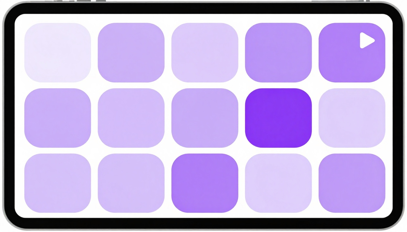Um smartphone sobre a mesa mostrando um calendário colorido de postagens para redes sociais