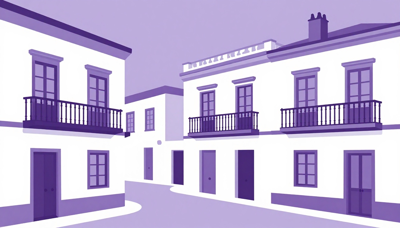 Rua histórica com varandas de estilo colonial britânico em Malta