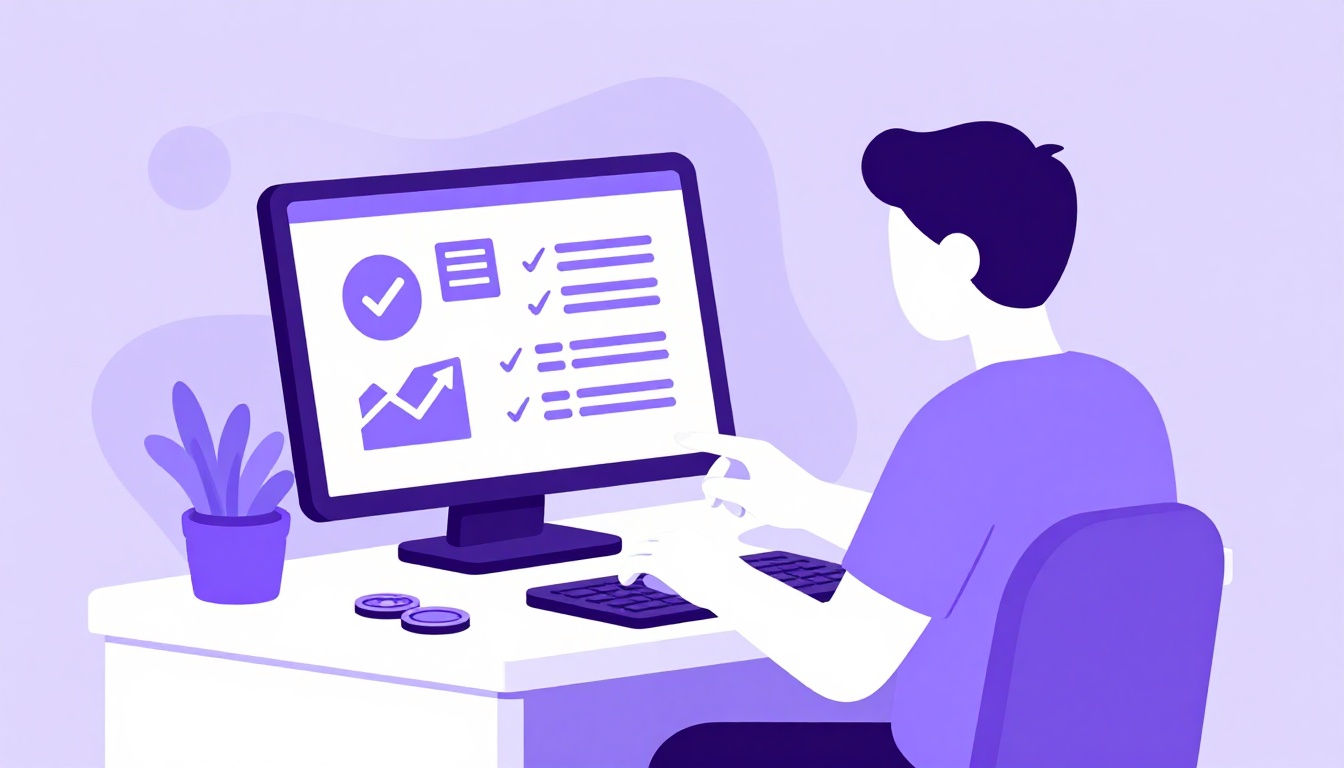 Pessoa analisando uma planilha de ganhos mensais como freelancer em um notebook