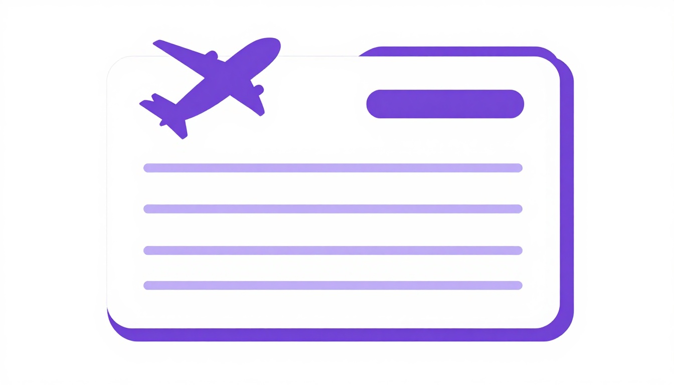 Passaporte fechado com uma mala com etiqueta em branco e um avião sobrevoando, representando a entrada na Irlanda sem visto prévio para brasileiros