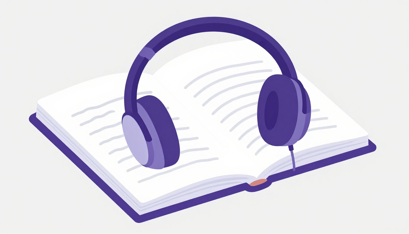 Um par de fones de ouvido apoiado sobre um caderno aberto com anotações