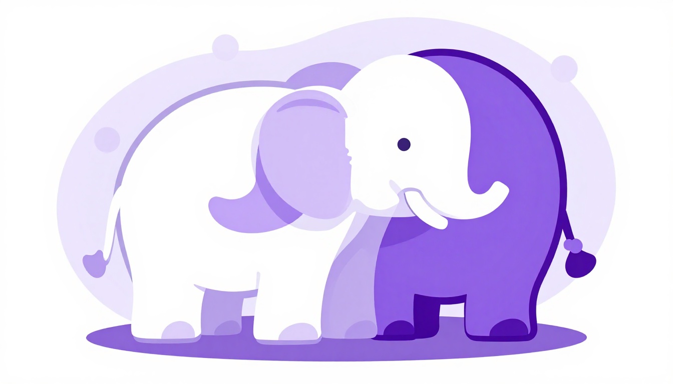 Estátua decorativa de um elefante branco em uma sala de estar