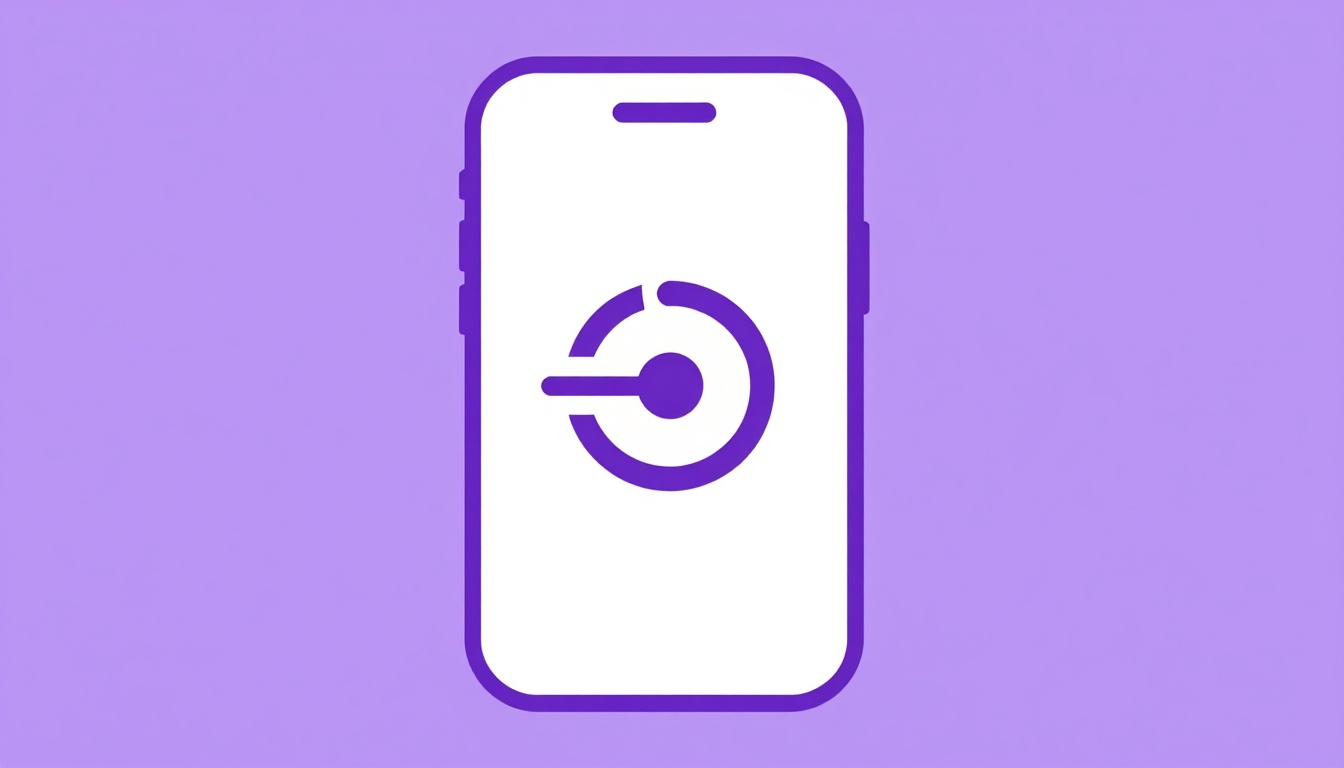 A phone screen showing a progress dial stopped part way, the way an app halts you until you review
