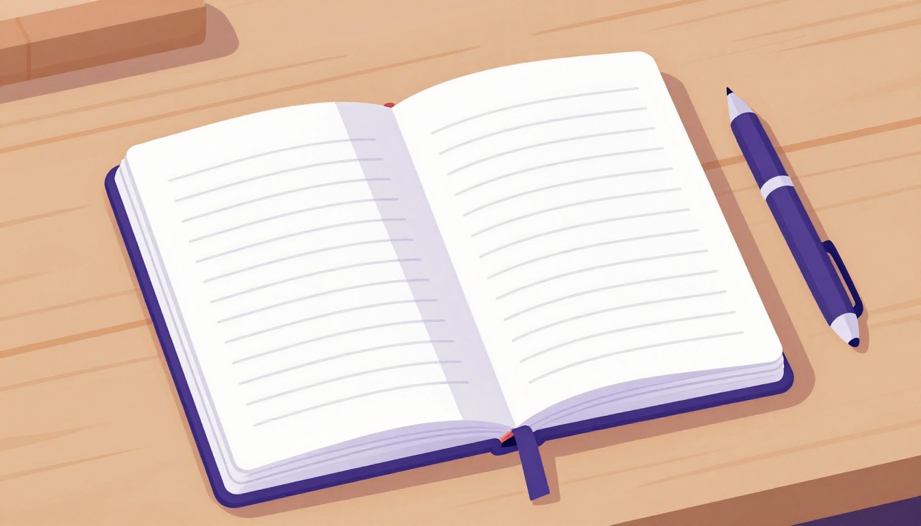 Caderno aberto com anotações à mão sobre a origem da palavra please