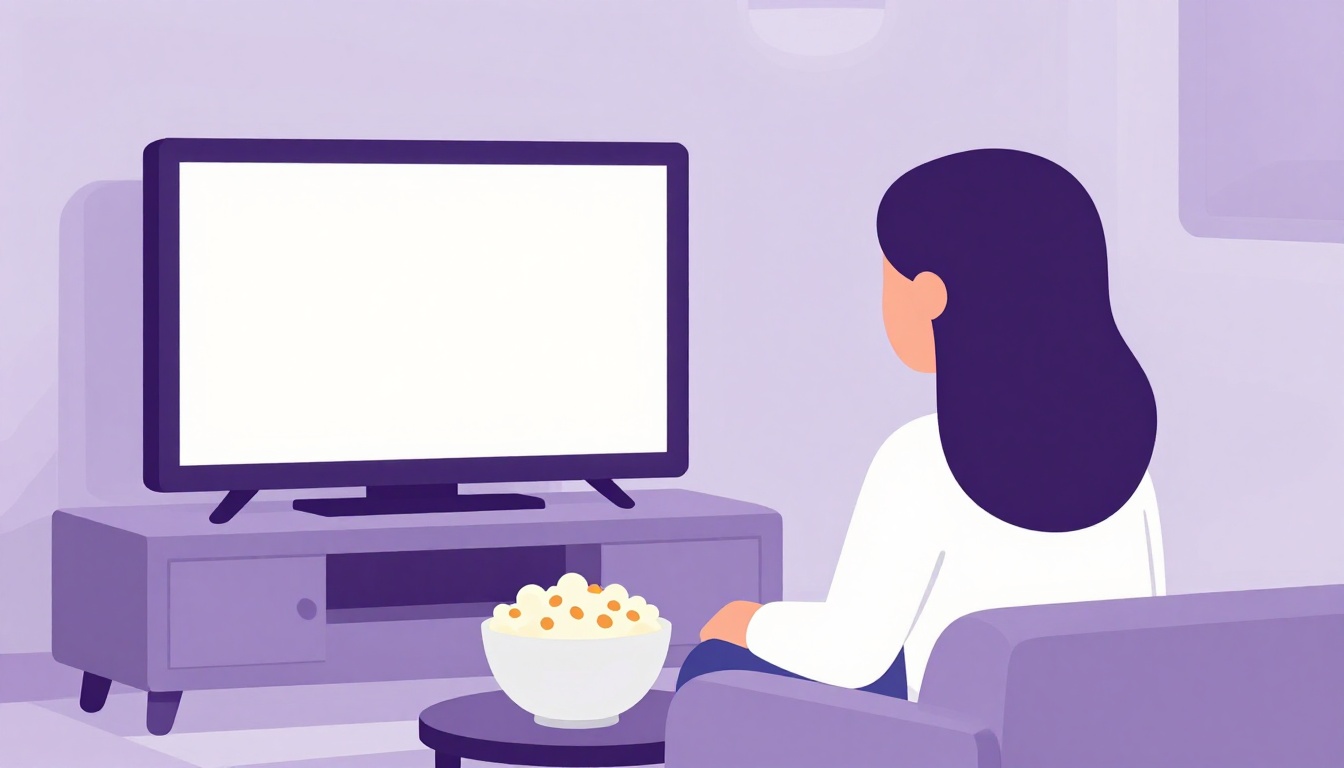 Pessoa assistindo filme com legenda na tela mostrando uma frase bonita em inglês curta famosa