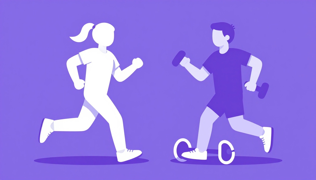 Halteres e tênis de corrida numa academia vazia, cenário para frases motivacionais em inglês curtas de treino