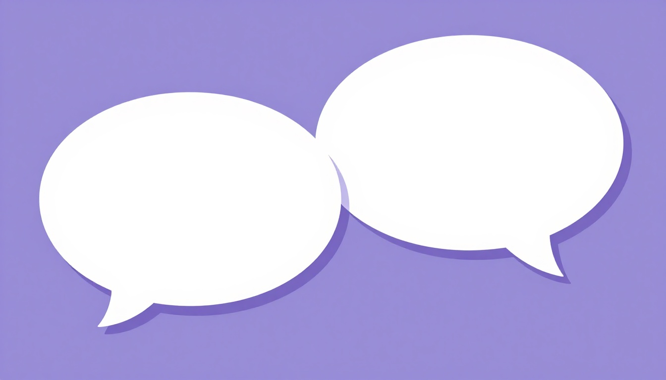 Two large empty speech bubbles overlapping, the shared goal behind every app in this comparison