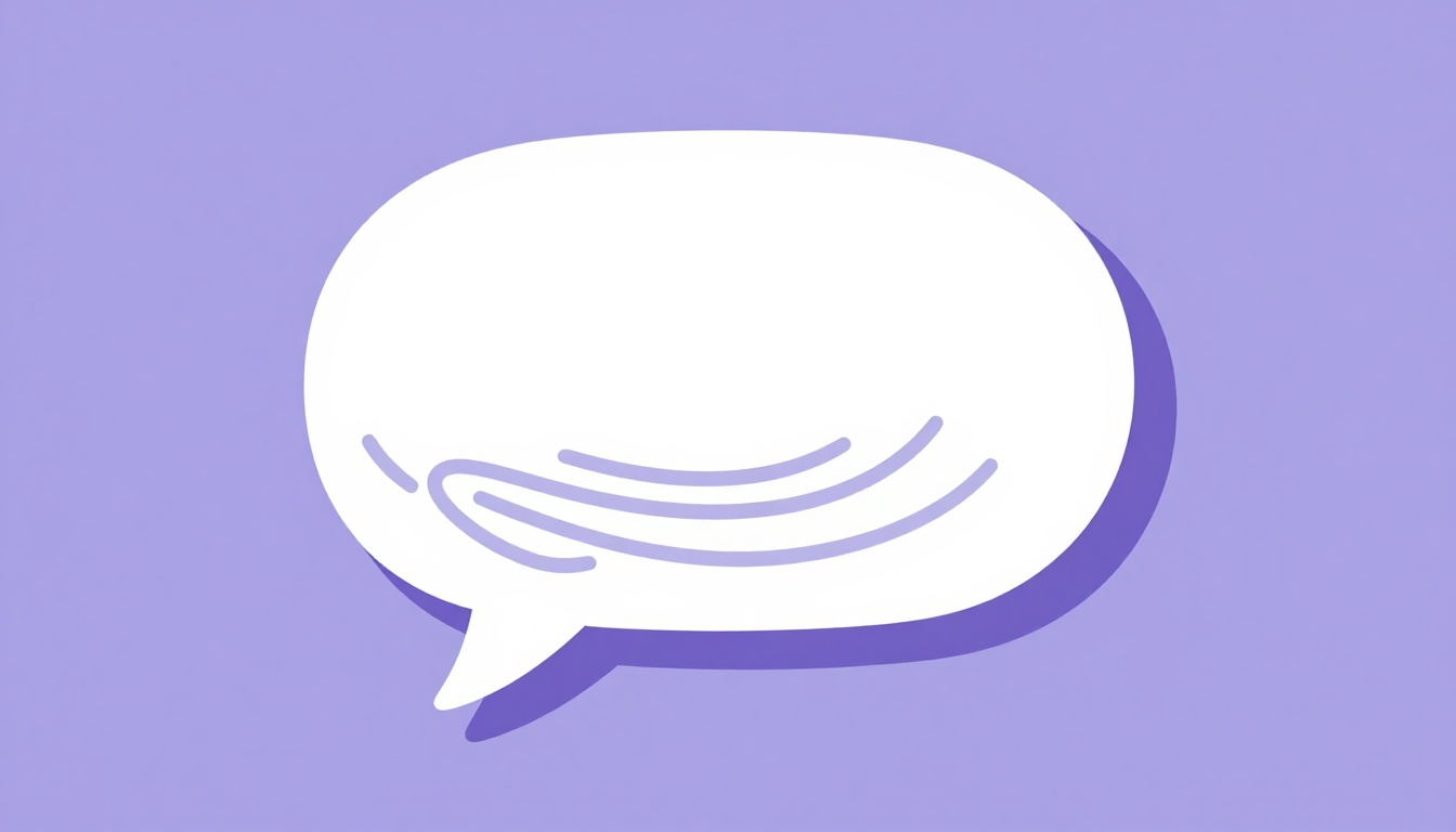 An abstract speech bubble with soft swirling wind lines flowing out of it, representing nasal vowel pronunciation