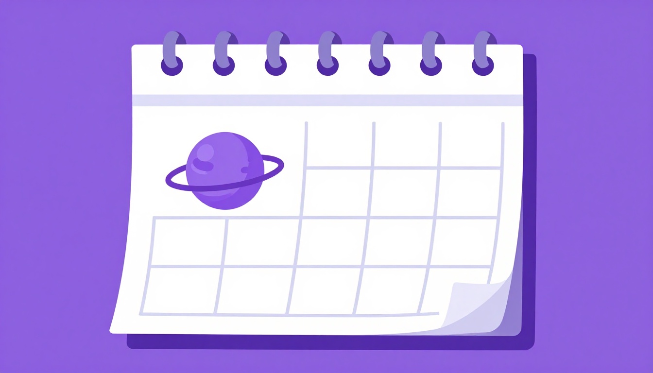 A red planet beside an open wall calendar, evoking the Roman god behind the name of March