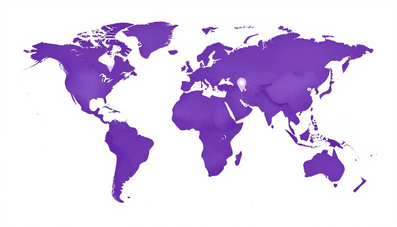 World map highlighting Portuguese speaking countries across South America Europe and Africa