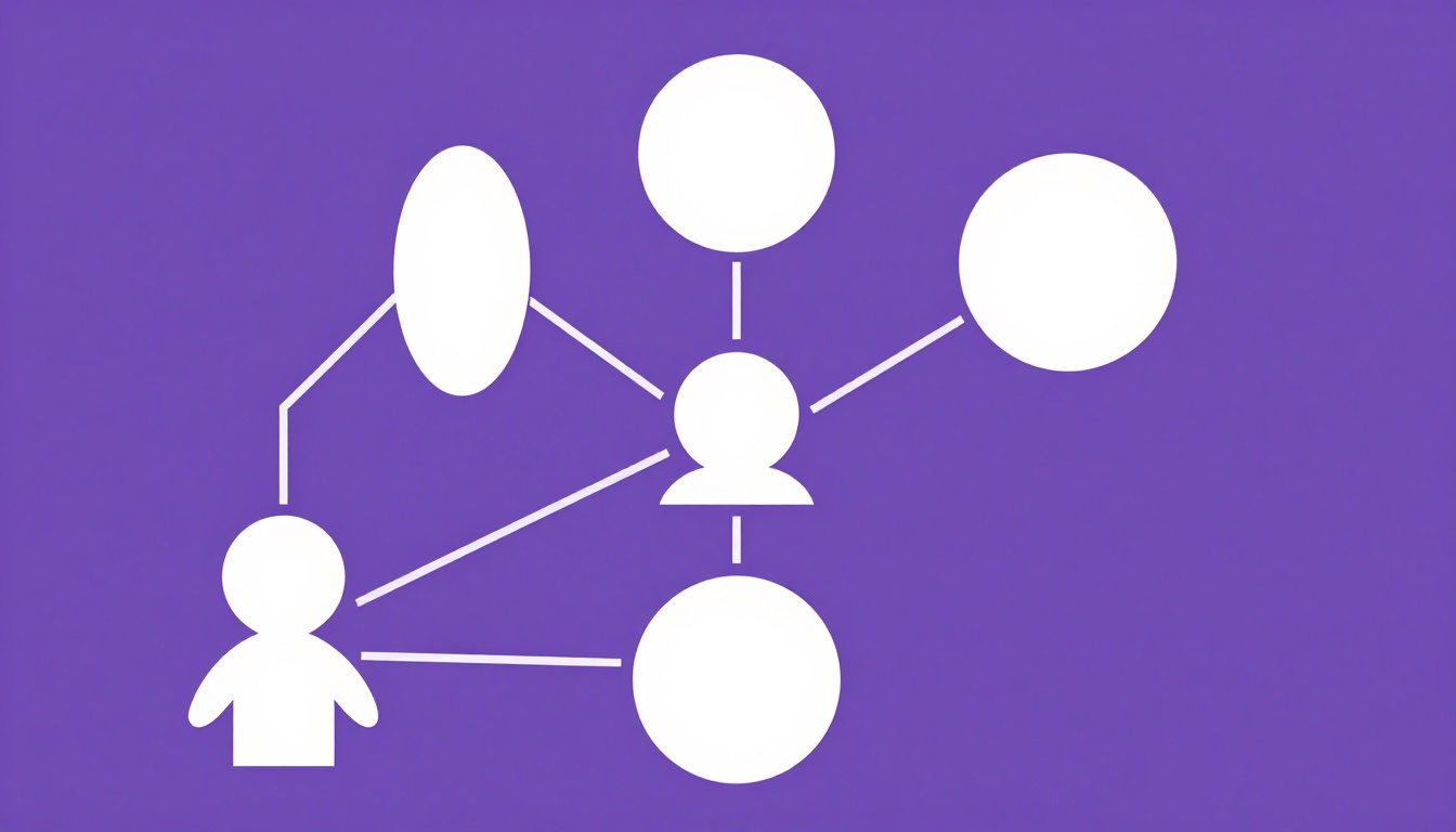 Diagrama simples de árvore genealógica mostrando o ramo do sobrenome paterno e o ramo do sobrenome materno se unindo em uma pessoa