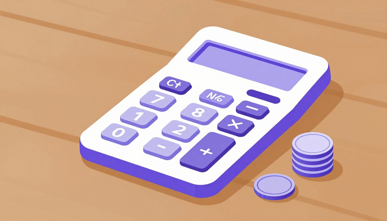 a small calculator sitting beside a handwritten cafe receipt covered in numbers