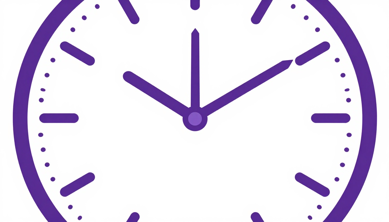 Reloj grande con un solo punto marcado, ejemplo de la preposición at en las preposiciones de tiempo en inglés