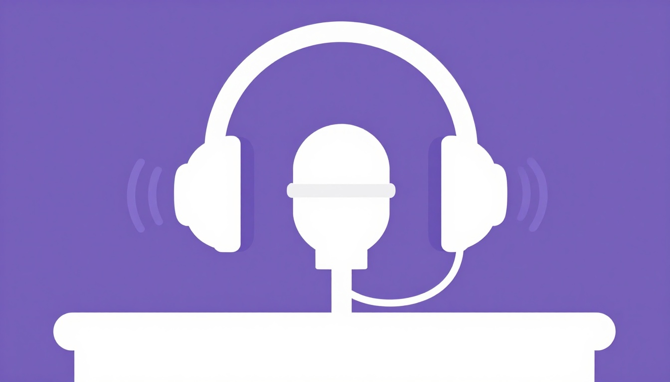 Fones de ouvido e microfone, ilustrando como praticar os sentimentos em inglês falando em voz alta