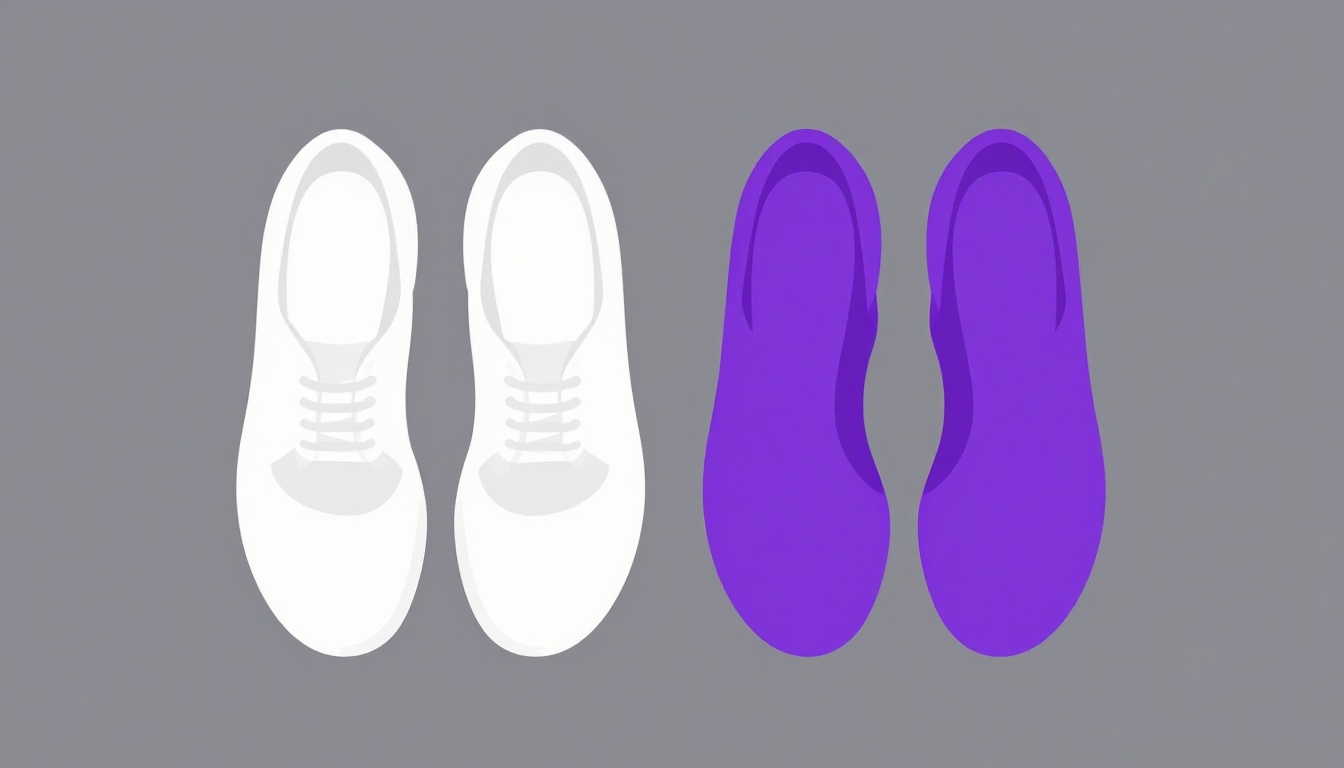 a pair of shoes, one styled masculine and one styled feminine, placed side by side on a doorstep